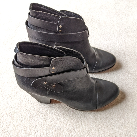 Rag & Bone black leather harrow boots size 8 - Picture 3 of 11